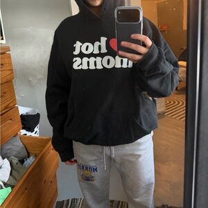 Black Graphic Hoodie for Men